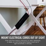 VELCRO Mountable Cable Sleeve for Clean Desk Setup