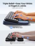 Ergonomic Wrist Rest and Keyboard Stand Combo