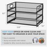 Subekyu 3-Tier Metal Desk Organizer Tray