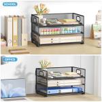 Subekyu 3-Tier Metal Desk Organizer Tray