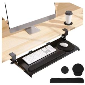 TEXENDO Adjustable Keyboard Tray with Wrist Rest