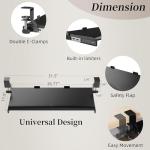 TEXENDO Adjustable Keyboard Tray with Wrist Rest