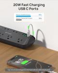 Trond 20W USB-C Desk Clamp Power Strip