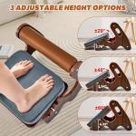 Adjustable Ergonomic Rocking Footrest for Home Office