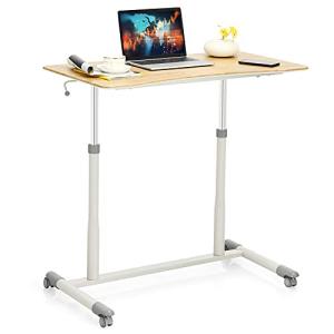 Tangkula Height Adjustable Mobile Standing Desk