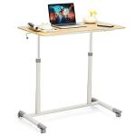 Tangkula Height Adjustable Mobile Standing Desk