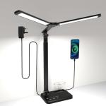 Woputne Dual Head LED Desk Lamp with USB