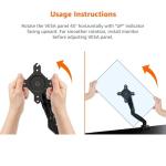 Adjustable Gas Spring Monitor Arm for Desks