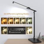 Woputne Dual Head LED Desk Lamp with USB