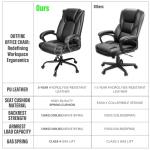 OUTFINE Ergonomic Executive Desk Chair in Black