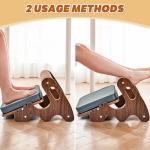 Adjustable Ergonomic Rocking Footrest for Home Office
