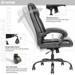 OUTFINE Ergonomic Executive Desk Chair in Black
