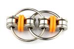 Tom's Fidgets Flippy Chain Fidget Toy - Orange