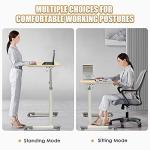 Tangkula Height Adjustable Mobile Standing Desk