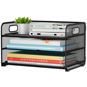 3-Tier Mesh Paper Letter Tray Organizer