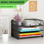 3-Tier Mesh Paper Letter Tray Organizer