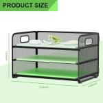 3-Tier Mesh Paper Letter Tray Organizer
