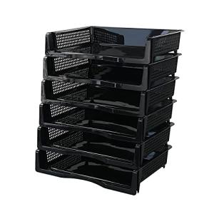 Wekioger Stackable Plastic Paper Organizer Tray Set