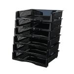 Wekioger Stackable Plastic Paper Organizer Tray Set