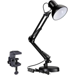 Adjustable Clamp Desk Lamp with 360° Shade