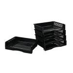 Wekioger Stackable Plastic Paper Organizer Tray Set