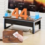 HEWORLIF Monitor Stand with Drawer and Storage