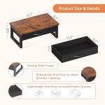 HEWORLIF Monitor Stand with Drawer and Storage