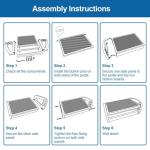 Ergonomic Under Desk Footrest with Adjustable Heights