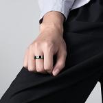 Minimalist Christian Prayer Spinner Ring for Stress Relief