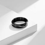 Minimalist Christian Prayer Spinner Ring for Stress Relief