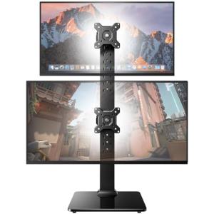 Dual Monitor Stand with Adjustable Height and Swivel