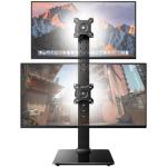 Dual Monitor Stand with Adjustable Height and Swivel
