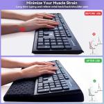 Ergonomic Memory Foam Wrist Rest and Keyboard Stand