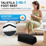 TALSTILA Adjustable Memory Foam Foot Rest