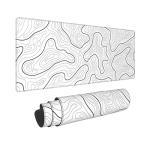 Abstract Topographic Map Gaming Mouse Pad 31.5"x11.8