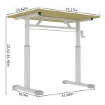 Roomfitters 40" Adjustable Crank Standing Desk