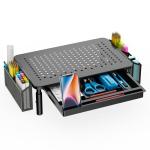 WALI Adjustable Monitor Stand with Drawer & Holder