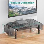 WALI Adjustable Monitor Stand with Drawer & Holder