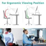 WALI Adjustable Monitor Stand with Drawer & Holder