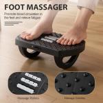 Ergonomic Under Desk Footrest with Massage Roller