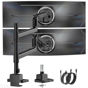 Dual Ultrawide Monitor Arm for Up to 59.4lbs