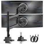 Dual Ultrawide Monitor Arm for Up to 59.4lbs