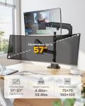 Dual Ultrawide Monitor Arm for Up to 59.4lbs