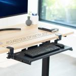 VIVO Large Under Desk Keyboard Tray with C-Clamp