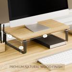 Stylish Wooden Monitor Stand for Ergonomic Workspace