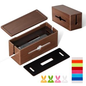 HomeBliss Extra Large Wooden Cable Management Box