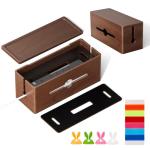 HomeBliss Extra Large Wooden Cable Management Box