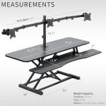 VIVO 48" Adjustable Standing Desk Converter with Mount