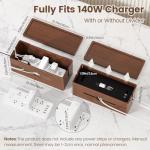 HomeBliss Extra Large Wooden Cable Management Box