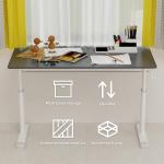 Manual Adjustable Crank Standing Desk for Home Office